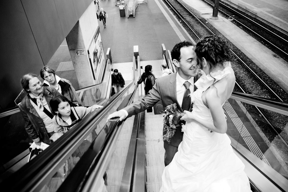 basel switzerland train station wedding