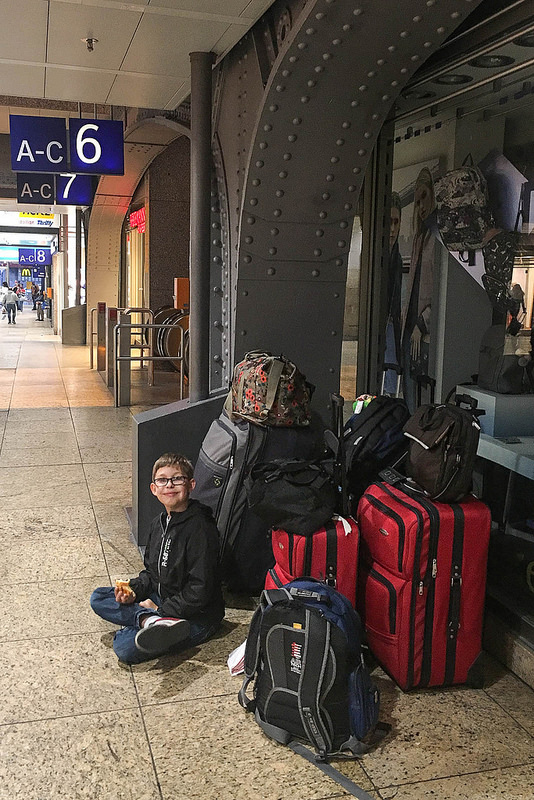 Cologne train station luggage