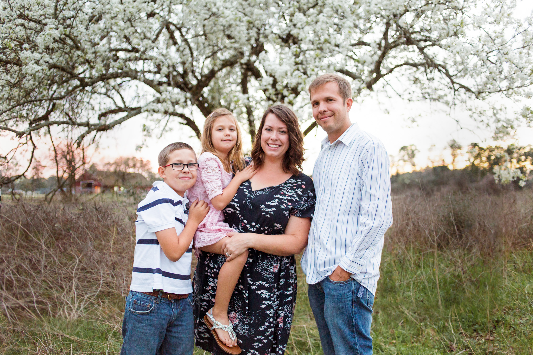 Family portrait in Houston