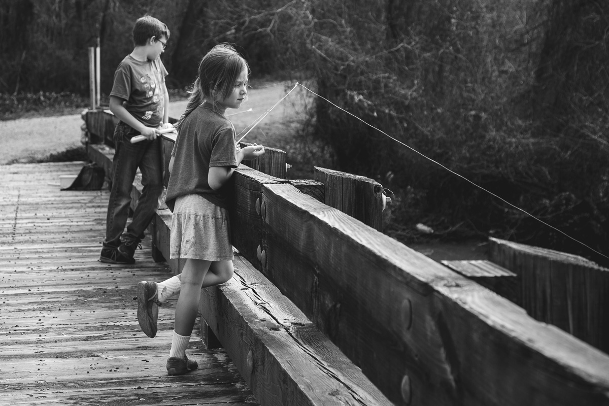 Fishing off the Lorrian Park bridge
