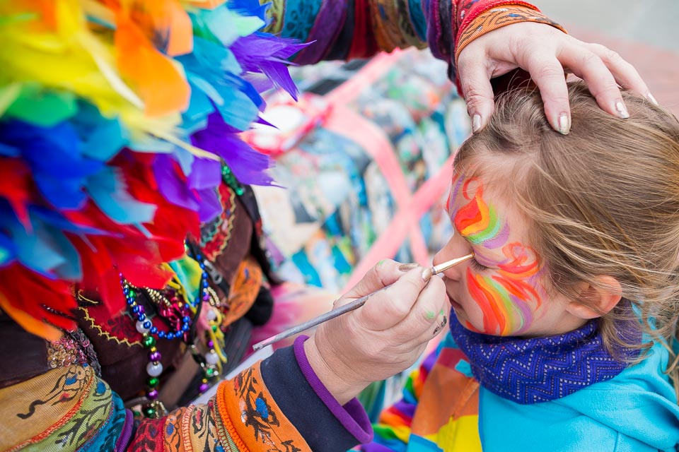 Lundi Gras face painting Lundi Gras face painting