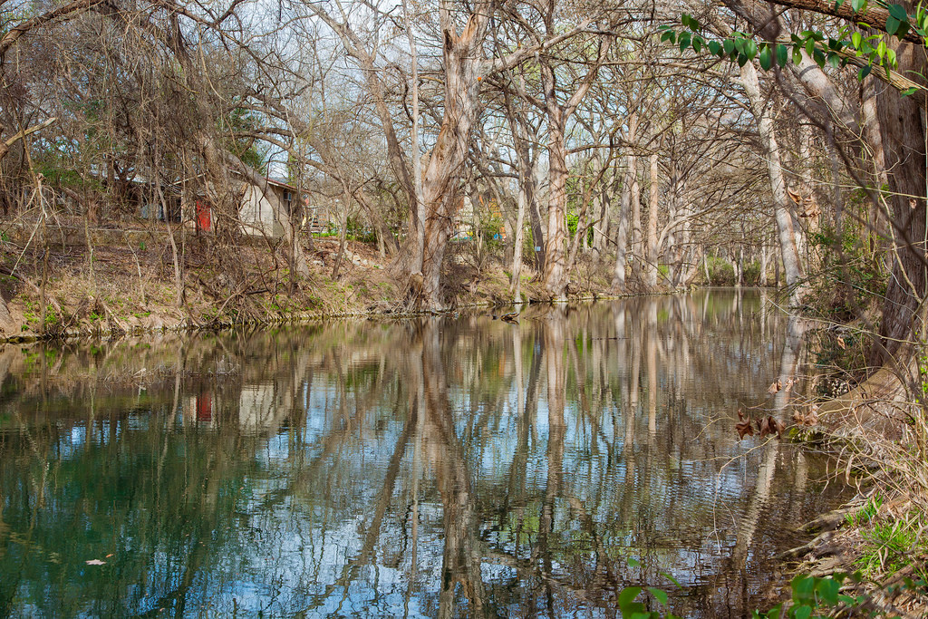 Looking down the creek in Wimberly.