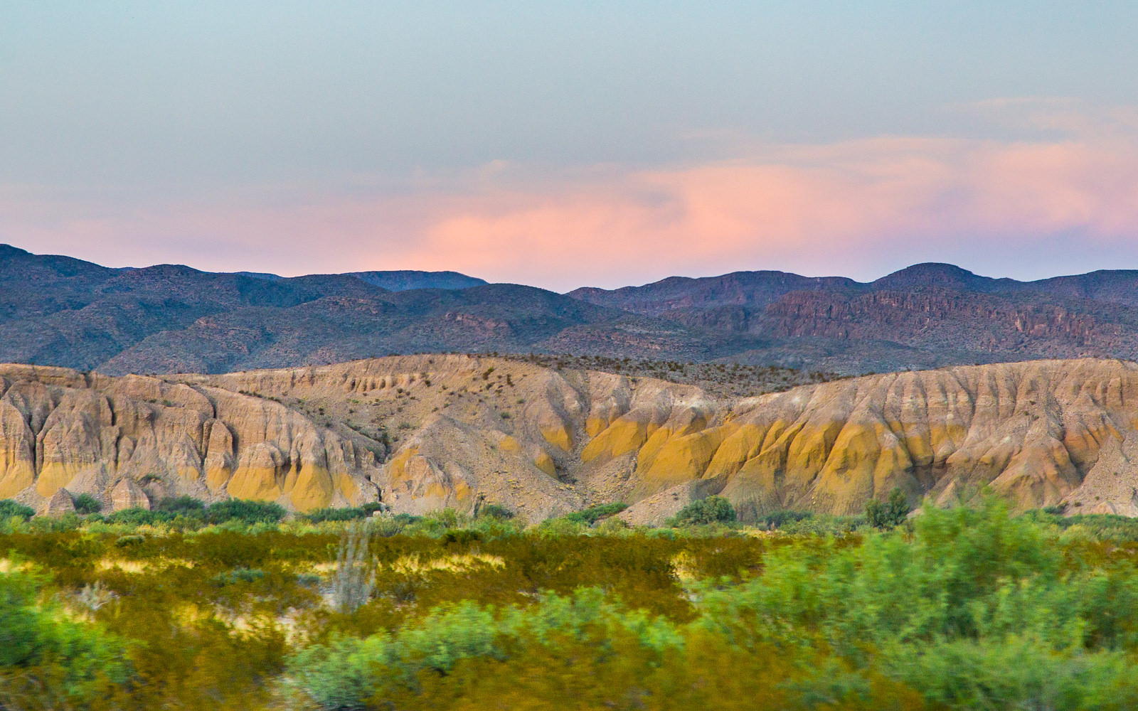 Big Bend Formations at Sunset
